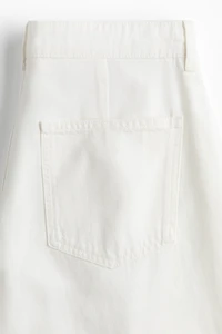 Wide-Leg Twill Pants