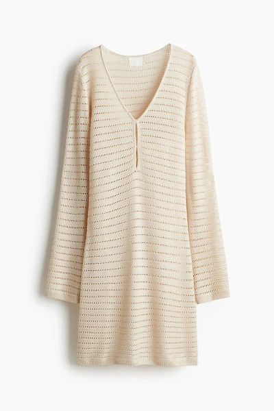 Robe en tricot pointelle