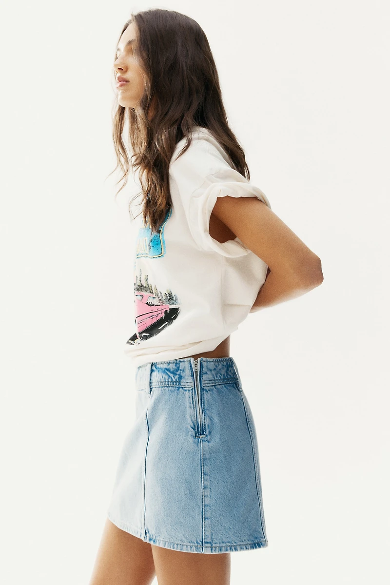 Denim Mini Skirt