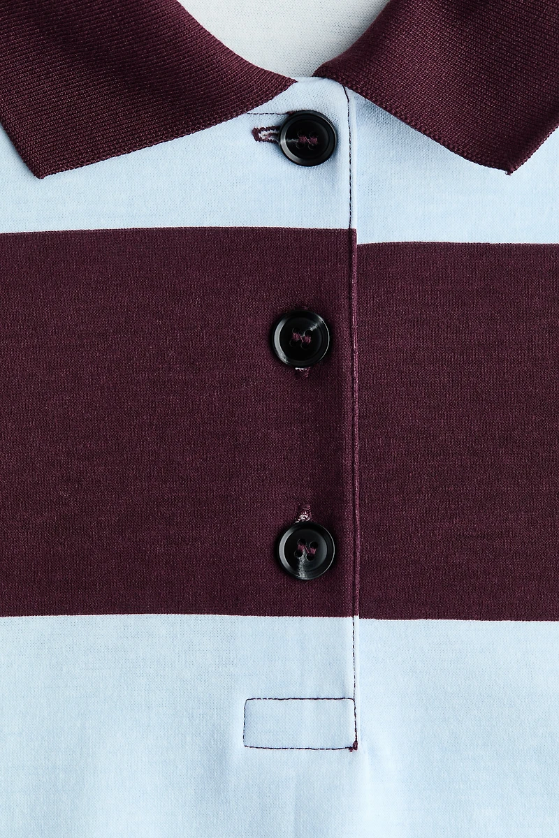 Polo en coton mélangé