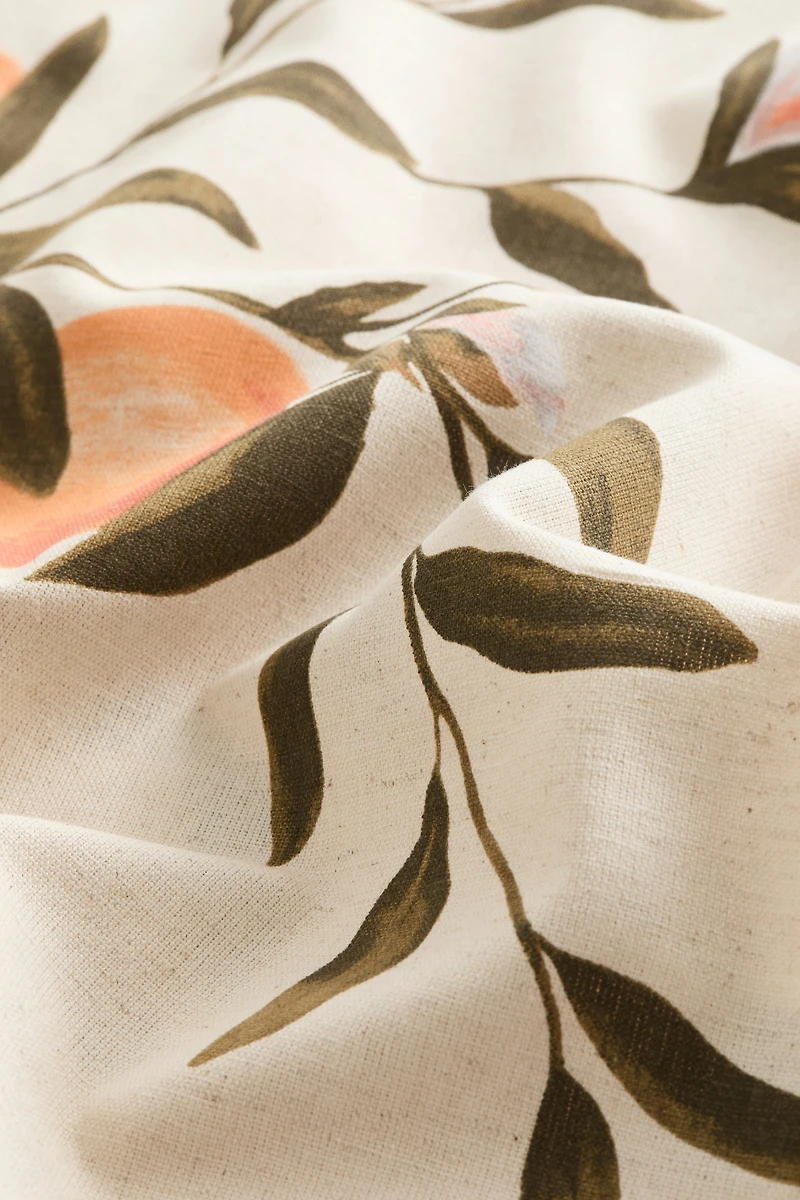 Patterned Linen-Blend Table Runner