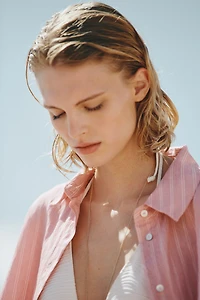 Chemise en lyocell mélangé