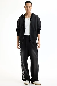 Oversized Printed Cotton Sweatpants