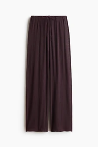 Sheer drawstring trousers