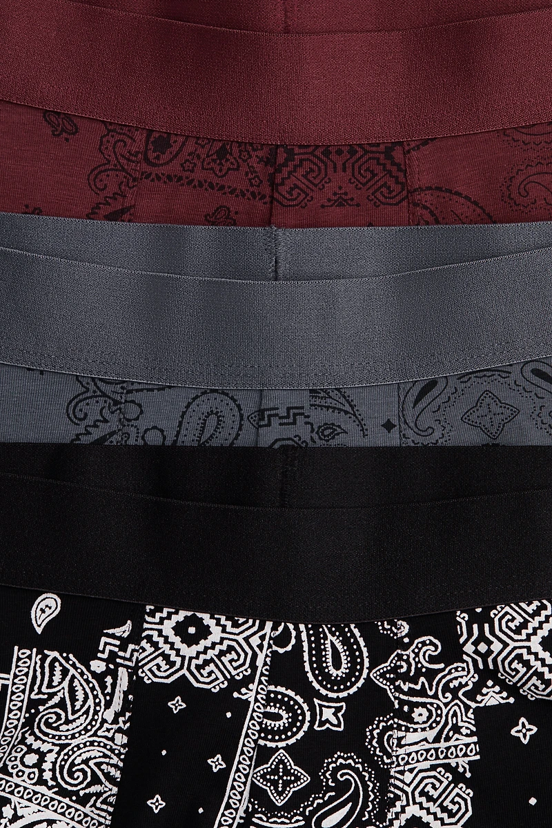 3-Pack Short Cotton Boxer Briefs