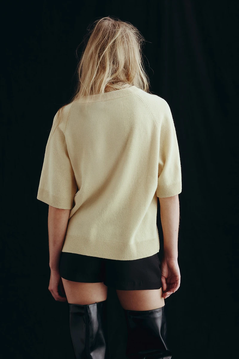 T-shirt grande taille en laine