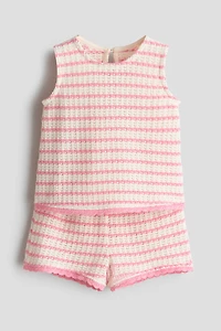 Ensemble 2 pièces en tricot texturé