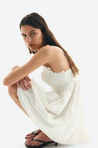 Embroidered-Detail Dress