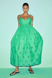 Eyelet-Embroidered Dress