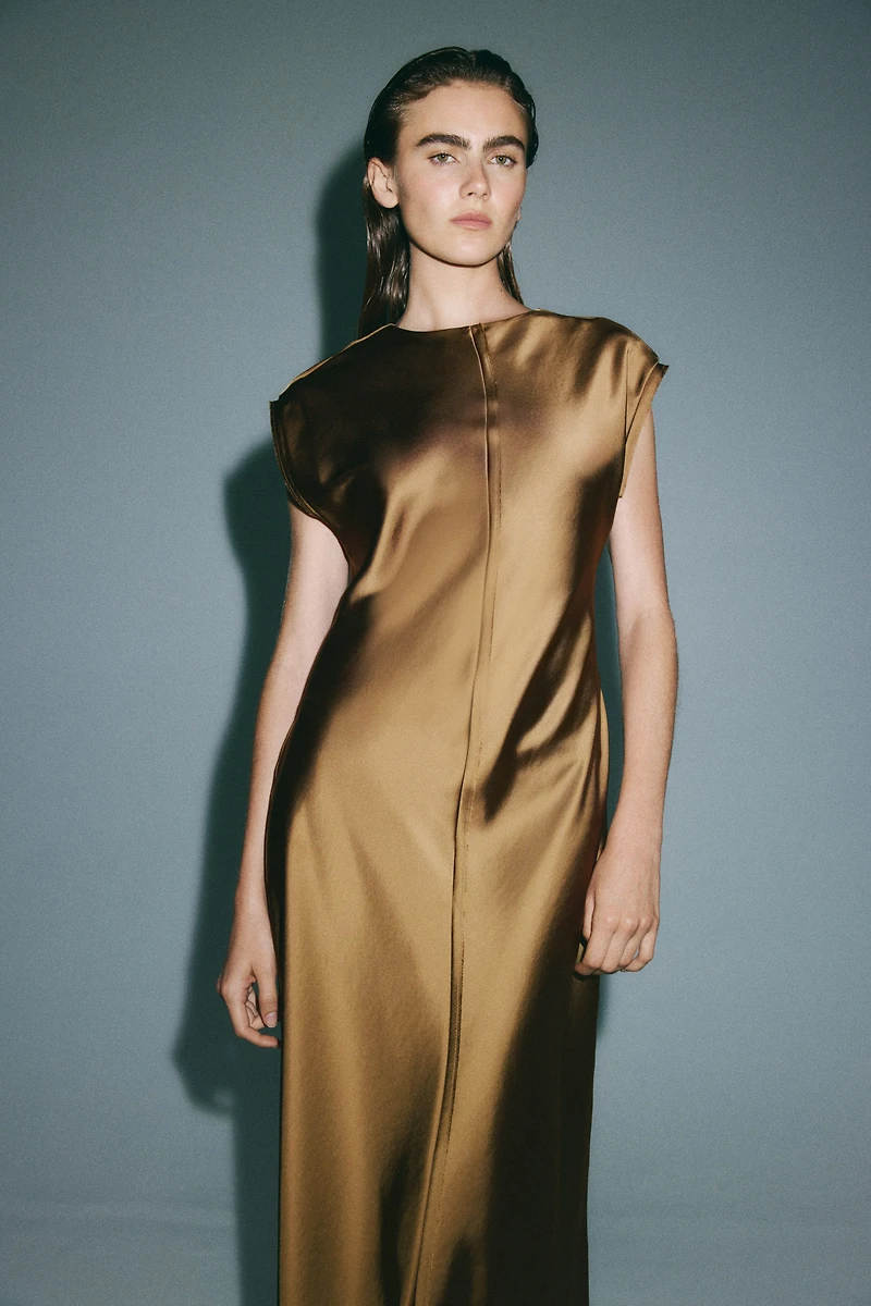 Satin Midi Dress