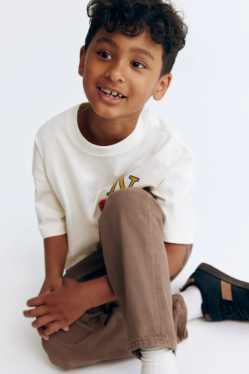 Washed Cotton Twill Pants