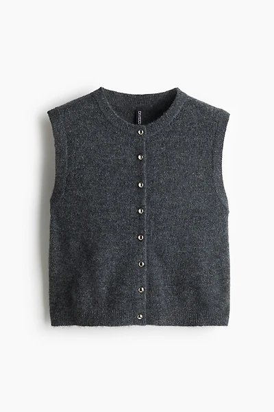 Gilet sans manches en tricot