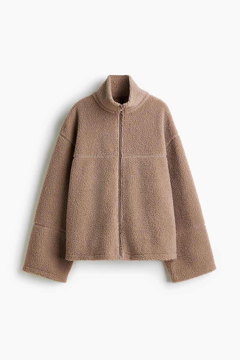 Half-Zip Teddy Fleece Jacket