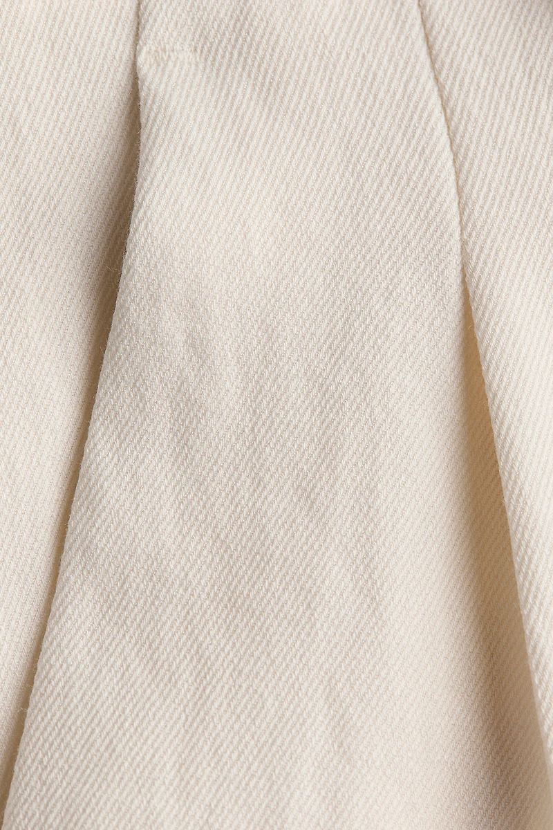 Ankle-Length Twill Pants