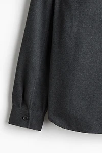 Regular Fit Felted Overshirt