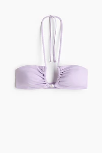 Haut de maillot coussiné à dos dénudé