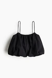 Bubble-Hem Strappy Top
