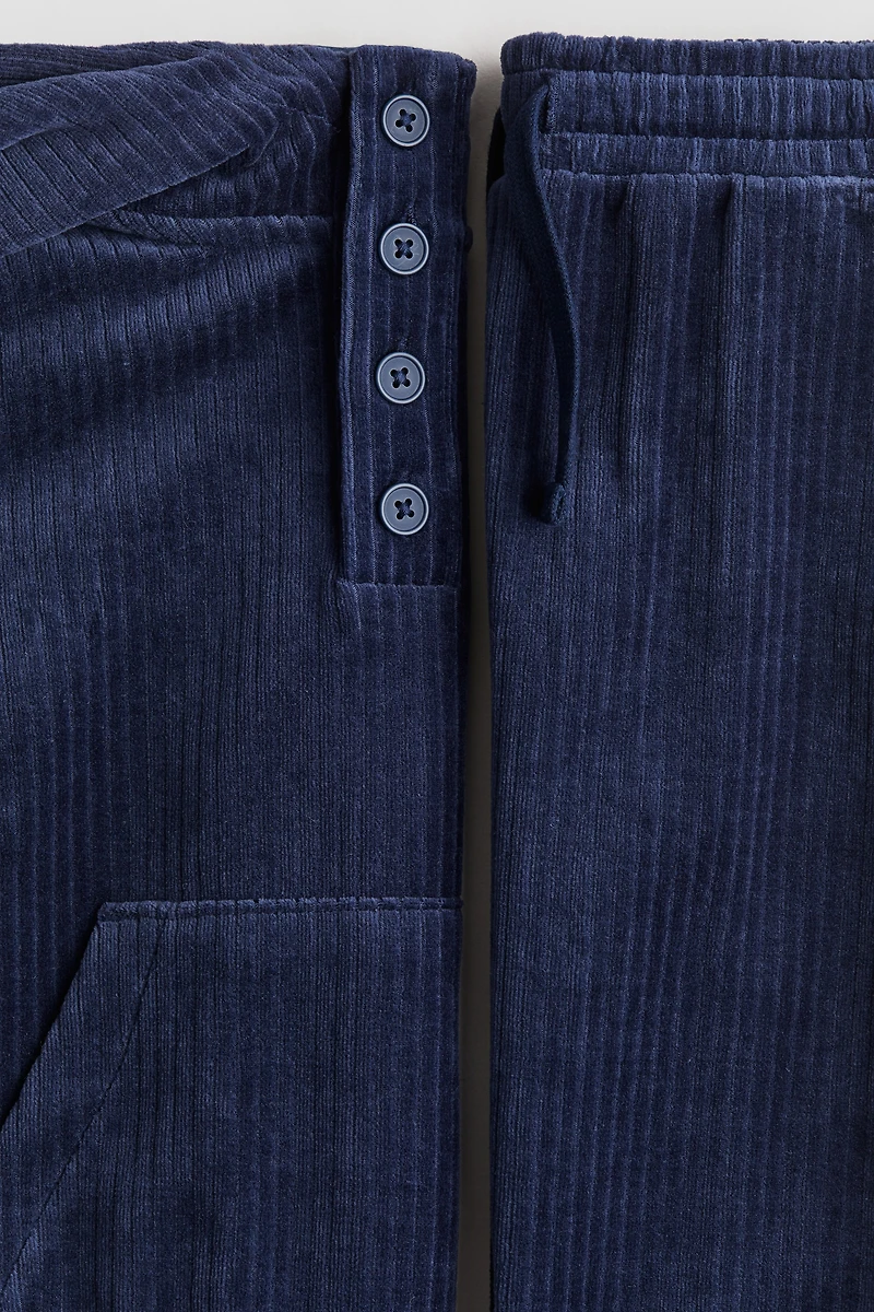 2-piece Ribbed Velour Set