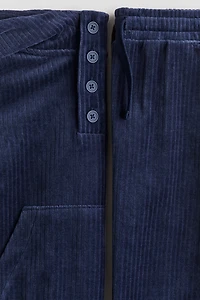 2-piece Ribbed Velour Set