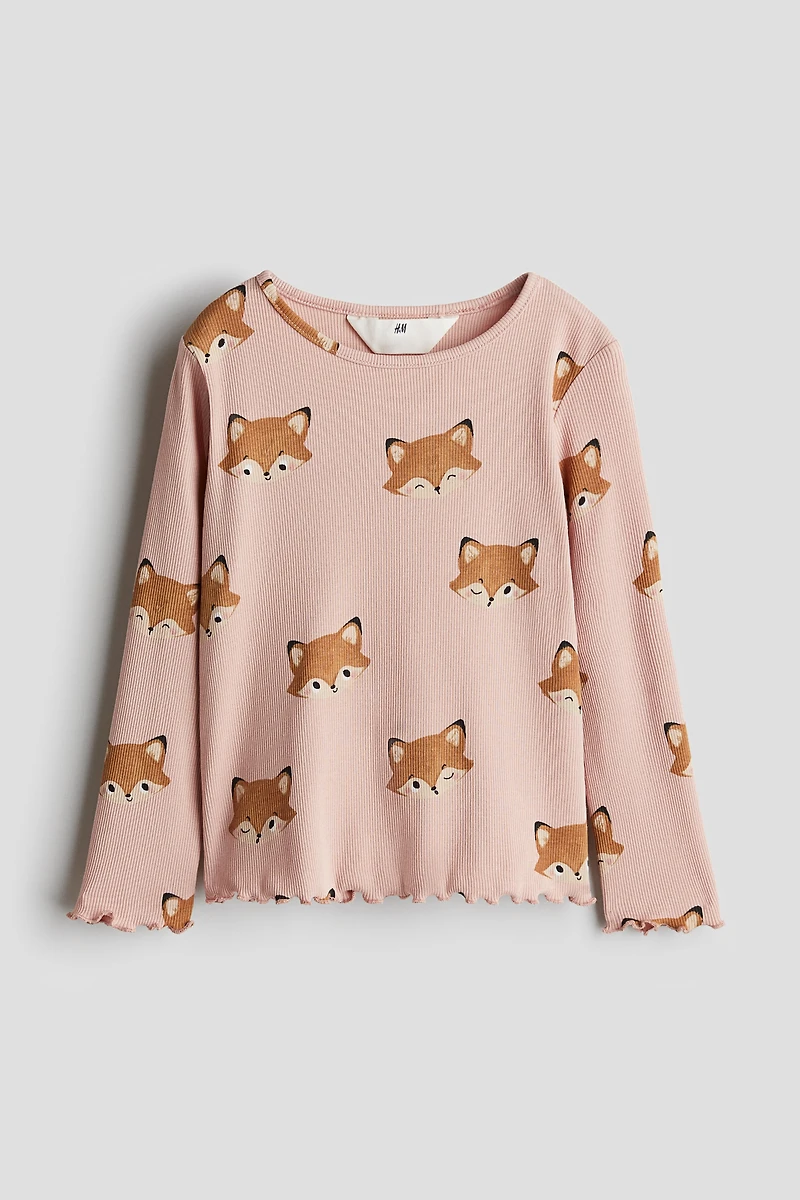 Printed Jersey Top
