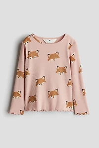 Printed Jersey Top