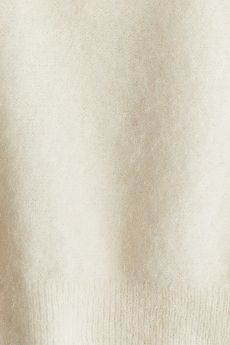 Short-Sleeved Mohair-Blend Top