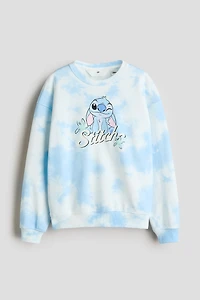 Brushed-Inside Printed Sweatshirt