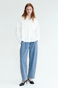 Chemise ample en popeline