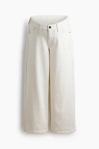 MAMA Wide Low Waist Ankle Jeans