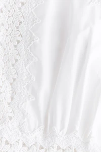 Lace-Detail Cotton Romper