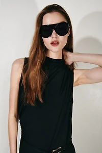 Combinaison pantalon à effet drapé