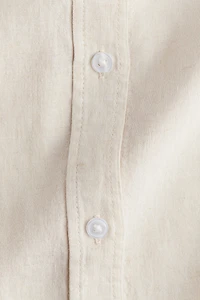 Chemise en lin mélangé