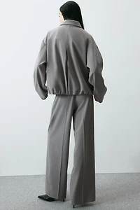 Bomber Jacket with Collar