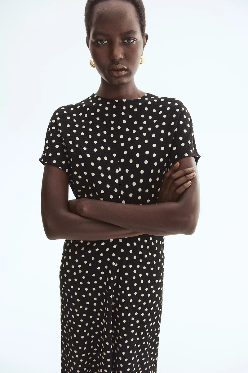 Textured Jersey Dress