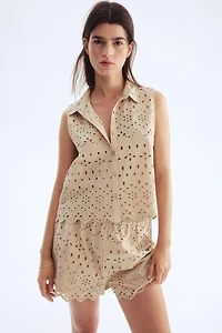 Eyelet-Embroidered Shirt