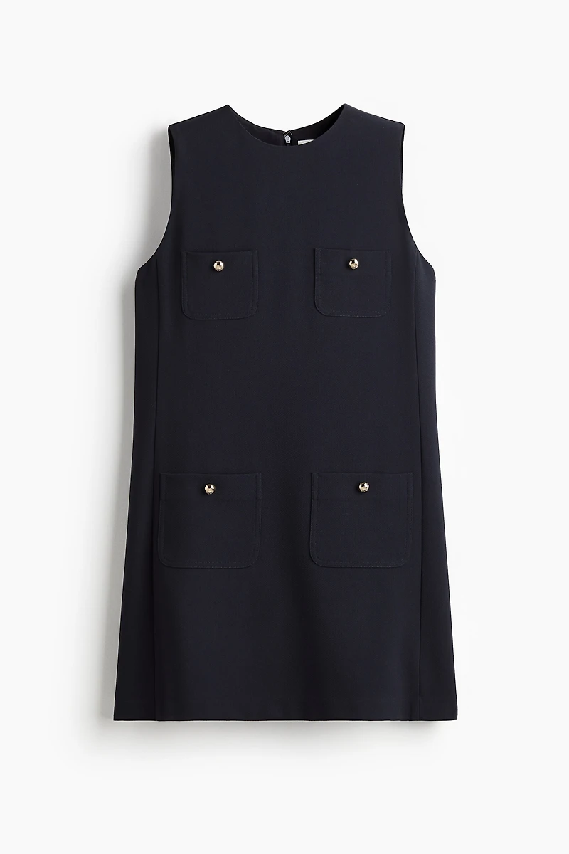 Pocket-Detail Shift Dress