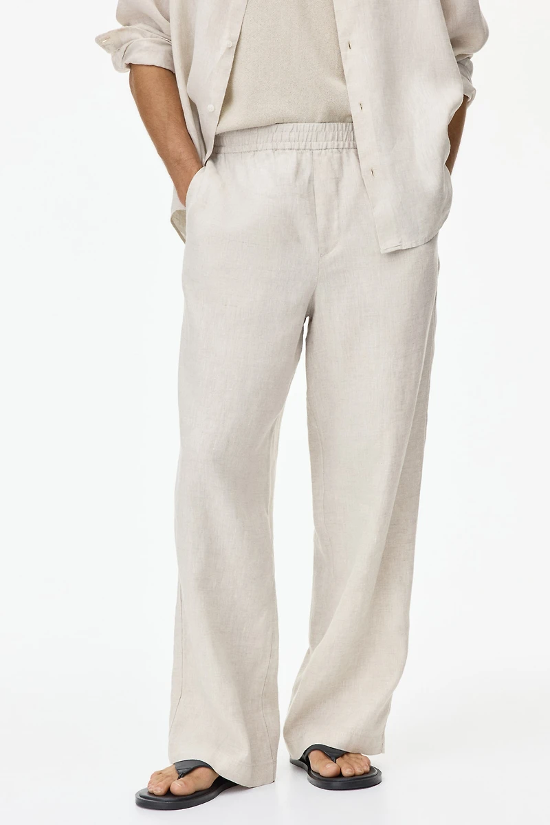 Loose-Fit Linen Pants