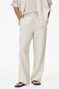Loose-Fit Linen Pants