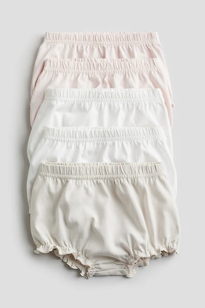 Lot de 5 culottes bouffantes en jersey coton