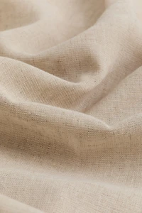1-Pack Long and Wide Linen-Blend Curtain Panel