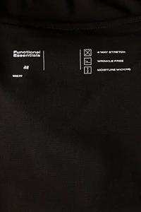 Pantalon large à taille élastique quatre sens