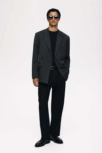 Relaxed-Fit Double-Breasted Jacket