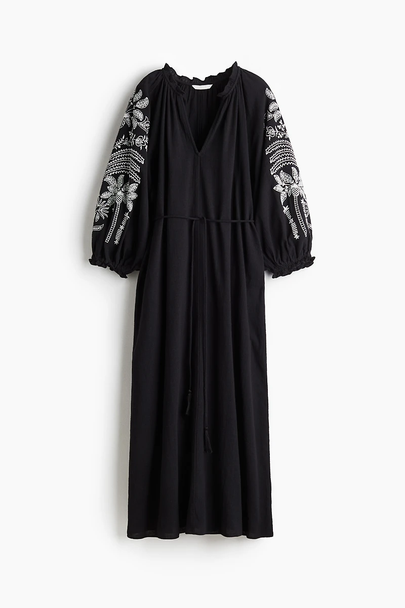 Embroidered Cotton Dress