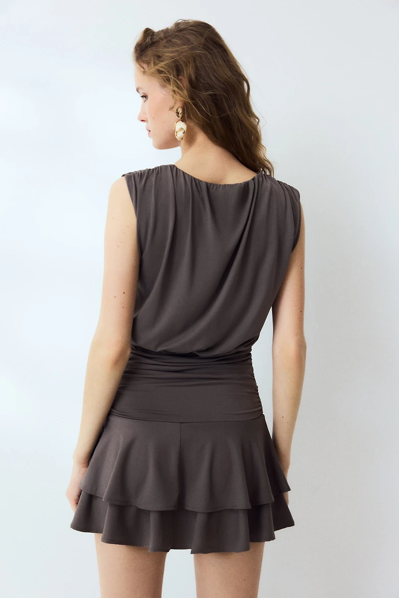 Minirobe à effet drapé