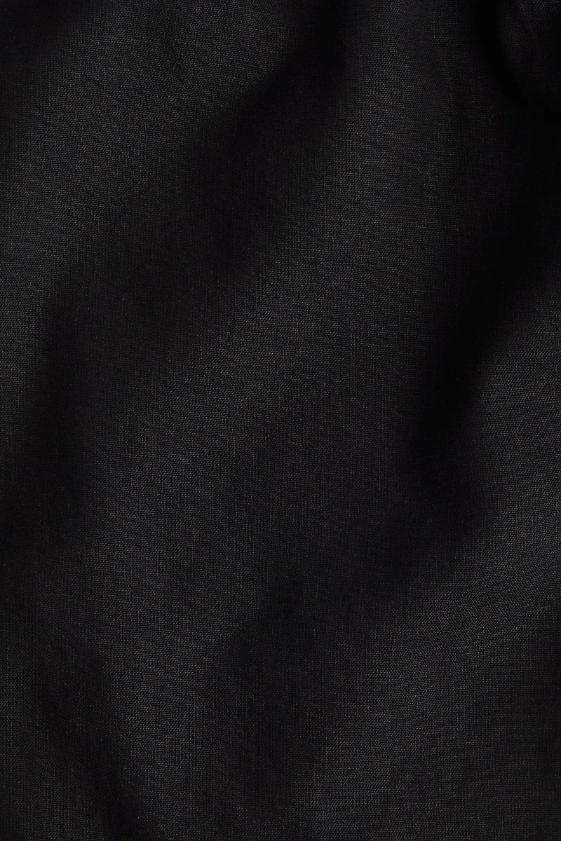 Relaxed Fit Linen-Blend Pants