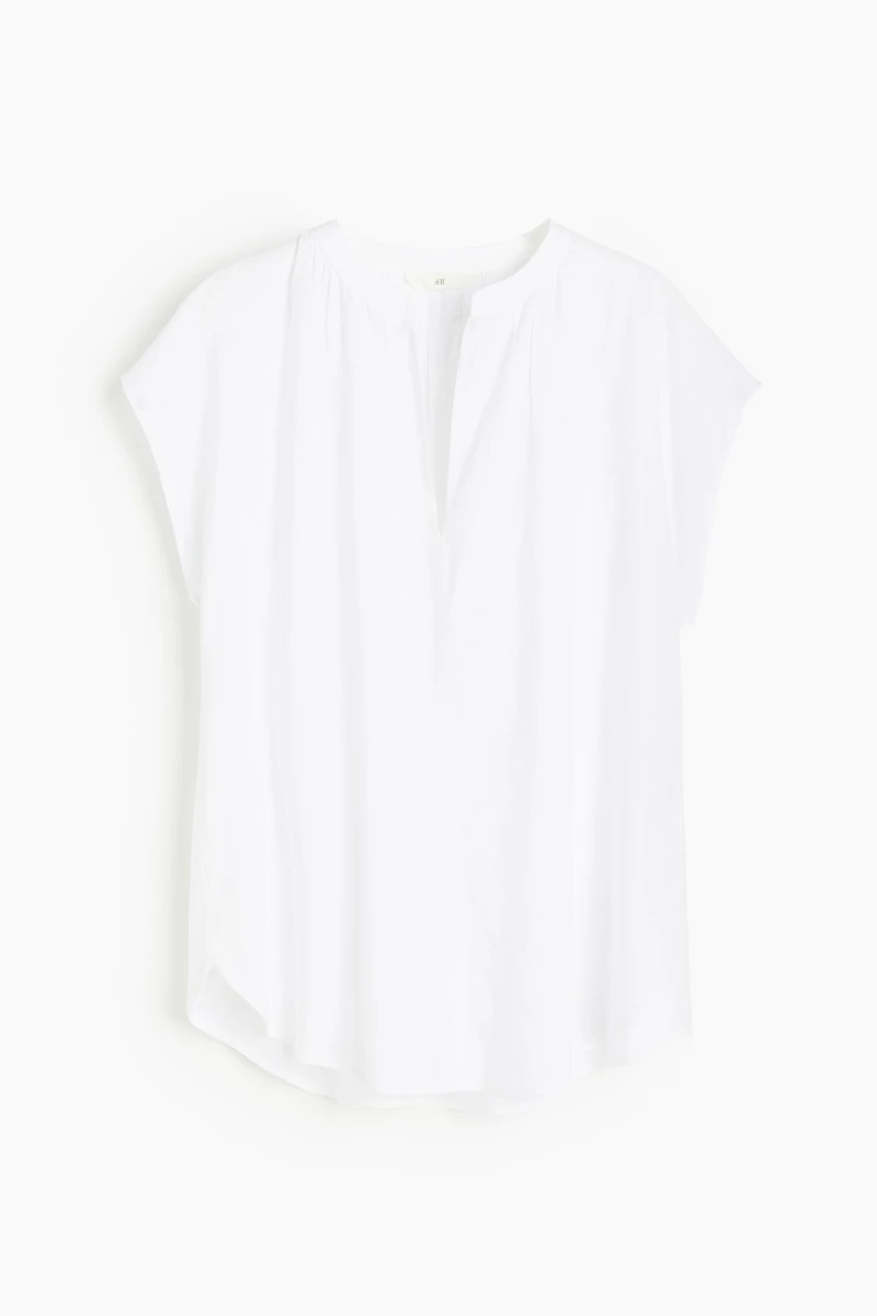 Cap-sleeved Blouse