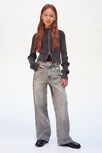 Baggy Fit Bootcut Leg Jeans