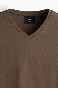 Lot de 3 T-shirts près du corps à encolure en V