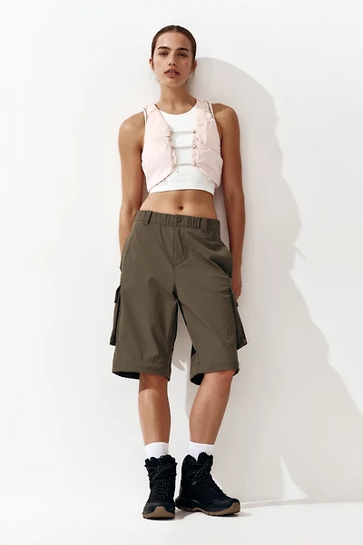 Barrel-Leg Convertible Pants