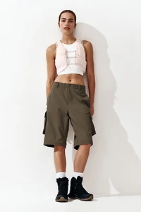 Barrel-Leg Convertible Pants